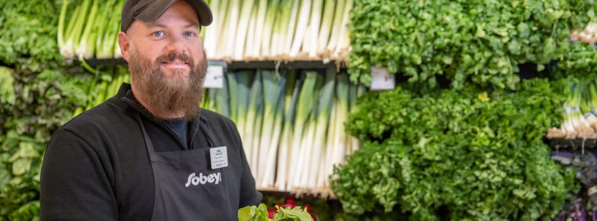 An image of a Sobeys teammate smiling for the camera.