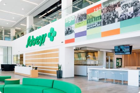 An inside view of Sobeys Inc. office.